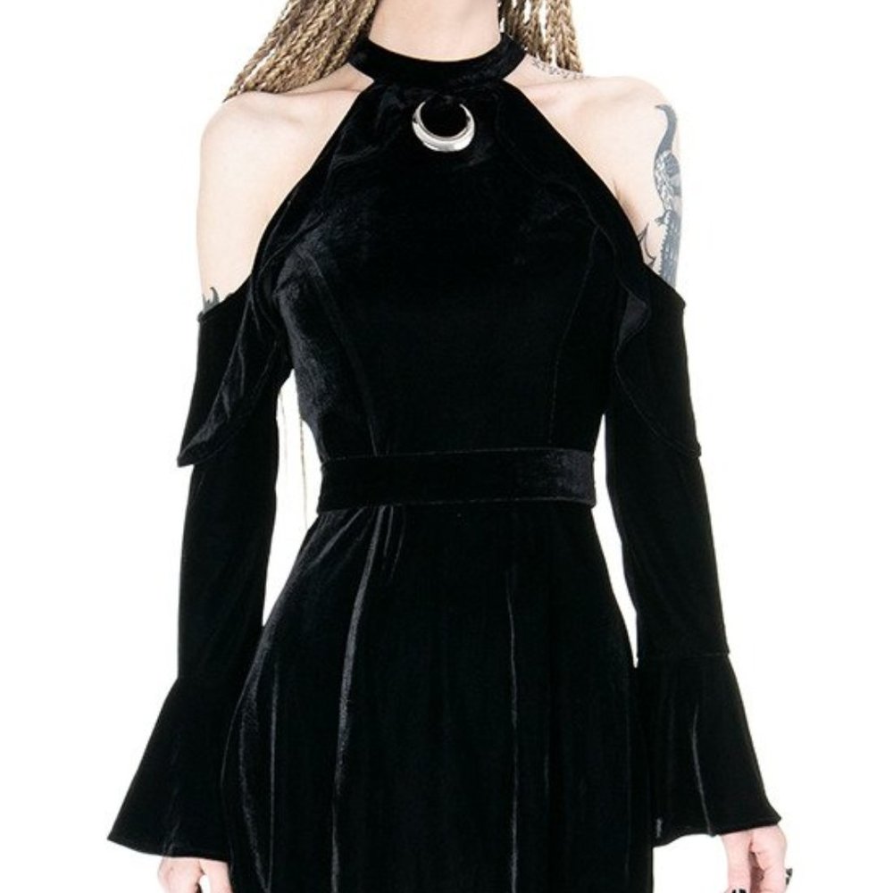 ISO Restyle Crescent Moon Halter Dress